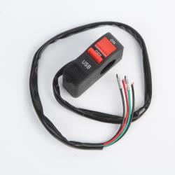 Кнопка стоп двигателя с USB 5V2A с креплением на руль ON/OFF