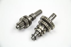 Валы КПП с шестернями ATV125 (реверс, 1+1)