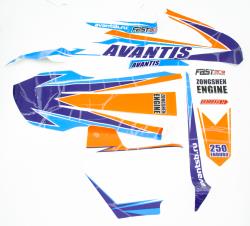 Набор наклеек Avantis Enduro 250 (для пластика типа K)