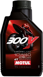 Масло моторное Motul 300V 4T Factory Line Road Racing 10W-40 (1л)