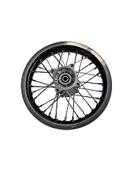 Диск R12 алюминиеввый со ступицей в сборе (задний) 1.85x12 Avantis Pitbike H12/H15
